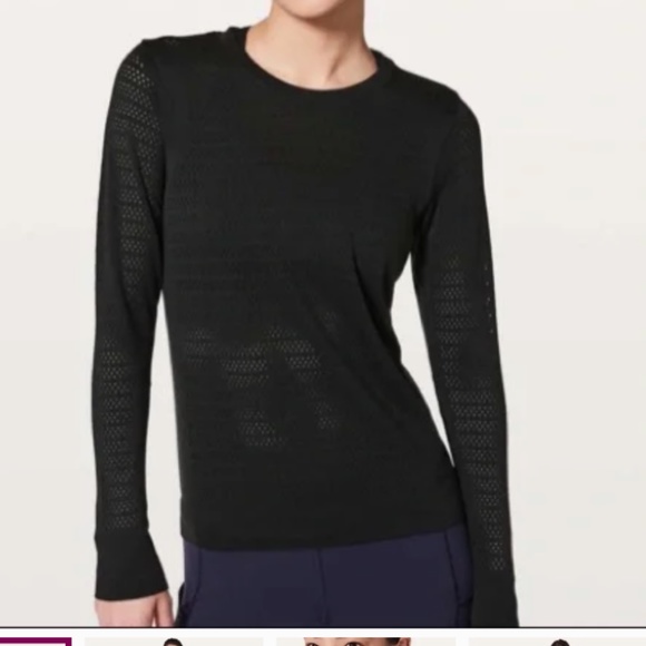 Lululemon Breeze by Long sleeve, Black - Picture 1 of 5